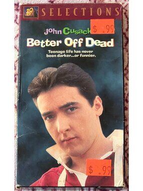 Better Off Dead (VHS, 1997) John Cusack Curtis Armstrong Dark Comedy Classic